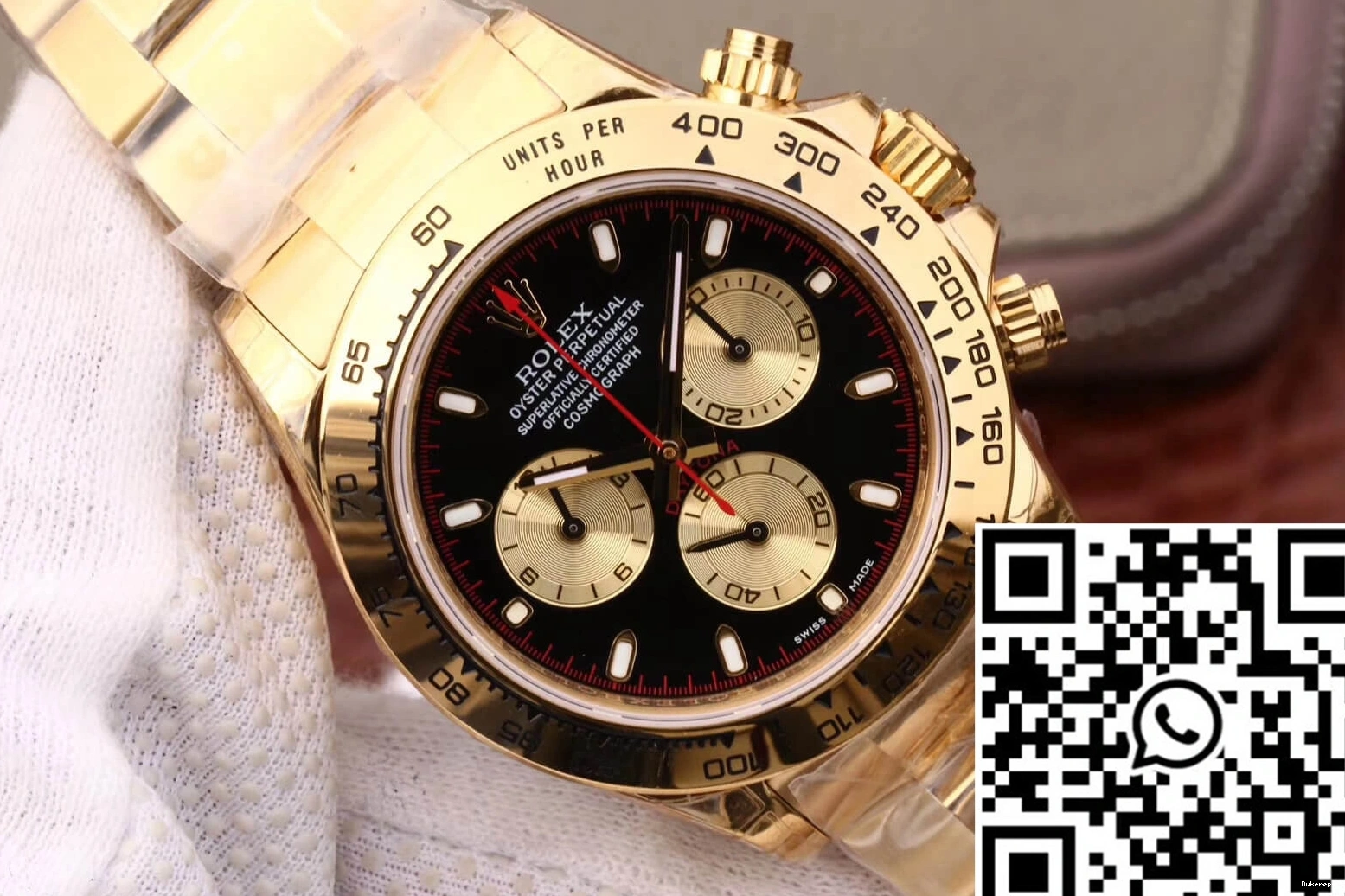 Black JH Rolex M116508-0009 Factory Cosmograph Daytona Dial 0331